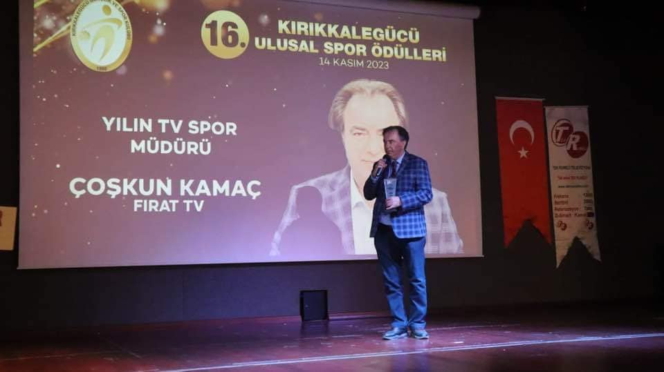 Coşkun Kamaç’a, Yılın TV Spor Müdürü Ödülü 