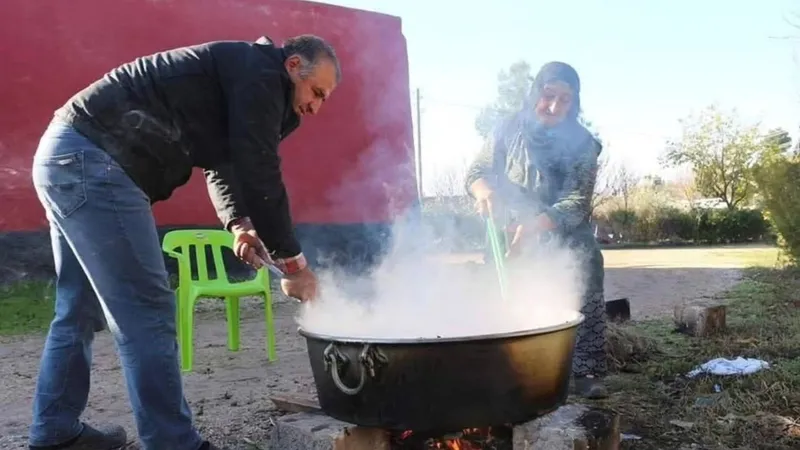 Midyat’ta Kavurma kazanları kaynamaya başladı