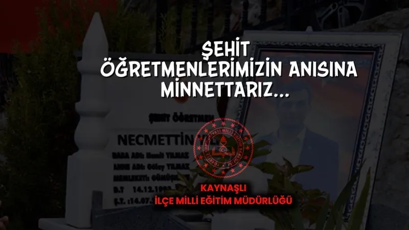 Düzce İli Kaynaşlı İlçesi Şehit Öğretmenler anısına Anlamlı Sosyal Deney