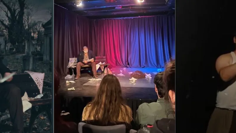 Mezarcı Tiyatro oyunu prömiyer yaptı