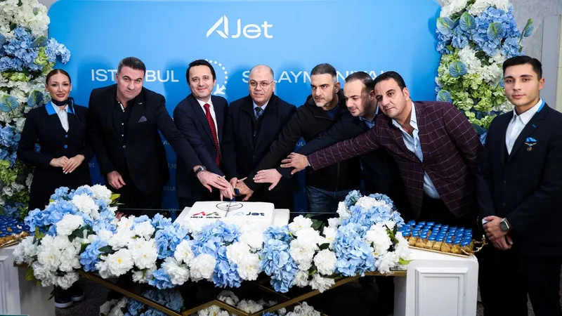 AJet İstanbul’dan Süleymaniye’ye ilk seferini yaptı