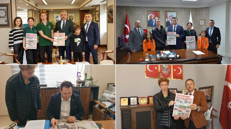 İyidere’de eğitim yılı özel gazeteyle ölümsüzleştirildi