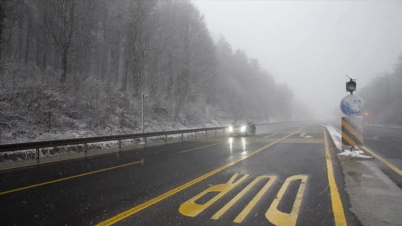Nisan ayında kar: Bolu Bolu Dağı
