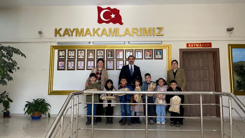 Anaokulu öğrencilerinden kaymakamlık ziyareti