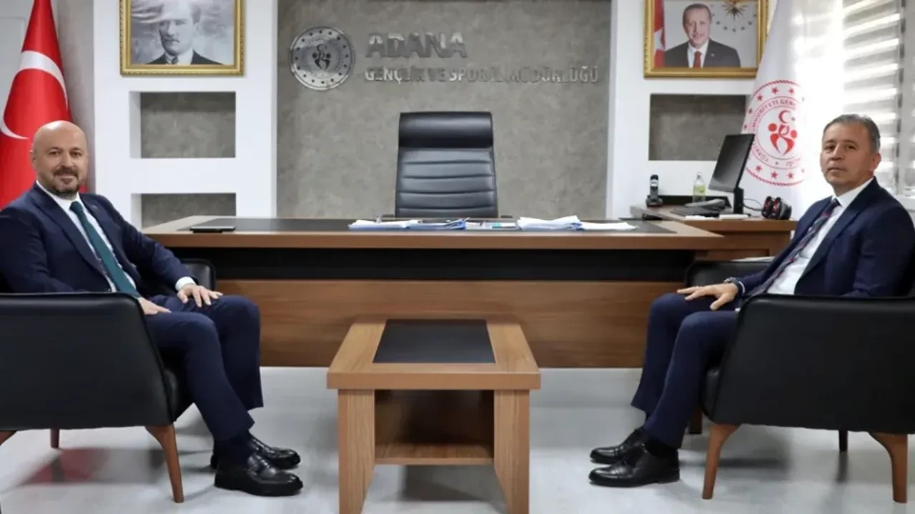 Adana İl Sağlık Müdürü Halil Nacar’dan Gençlik Spor İl Müdürü Loğoğlu’na ziyaret