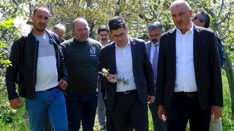 CHP heyeti zirai don felaketi sonrası Isparta
