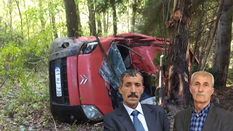 Şalpazarı’nda düğün dönüşü trafik kazası 2 babayı hayattan kopardı