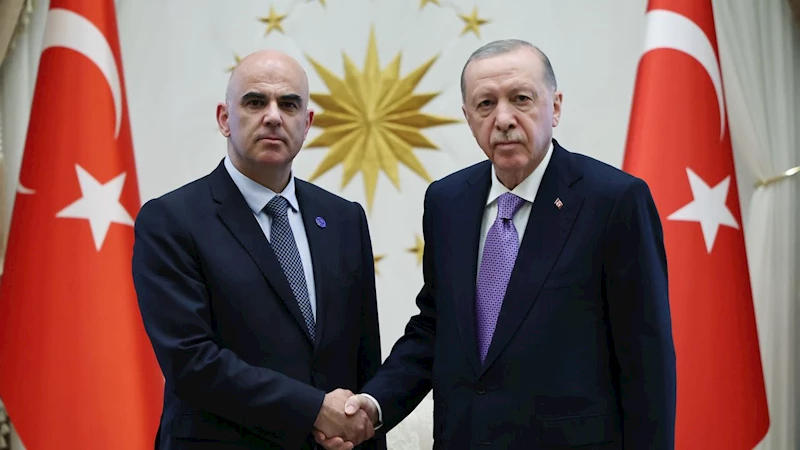 Cumhurbaşkanı Erdoğan, Alain Berset ile görüştü