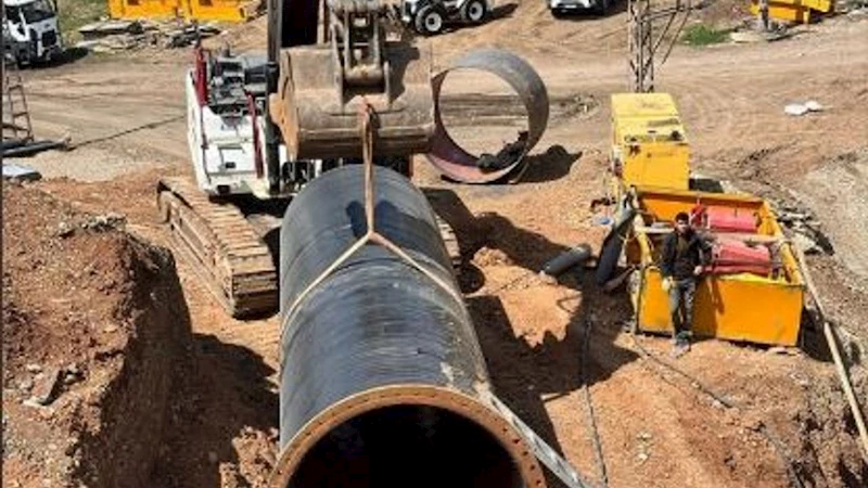 DSİ, Batman şehir merkezindeki sifon yapısını çelik boruya dönüştürdü