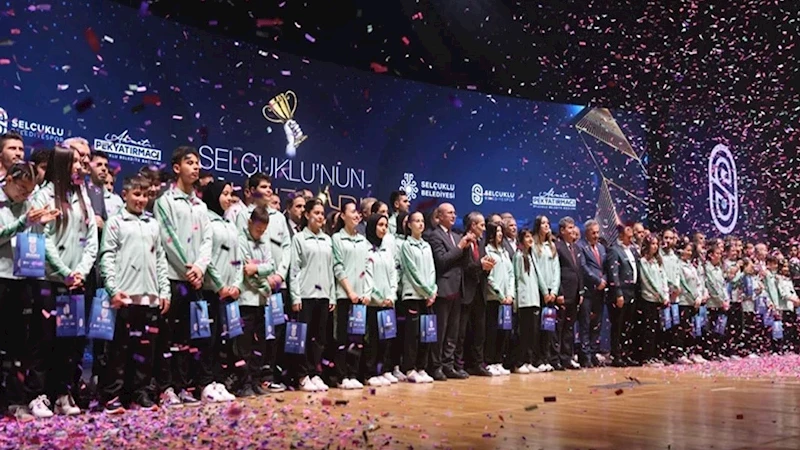 Konya Selçuklu’nun başarılı sporcuları ödüllendirildi
