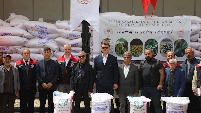 Üreticiye 51 ton sertifikalı çeltik tohumu dağıtıldı