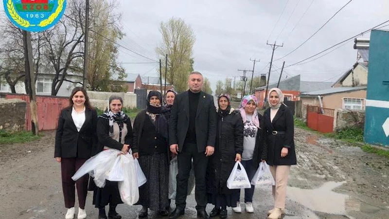Kars Ziraat Odası Başkanı Özcan Müçük’ten çiftçilere anlamlı ziyaret