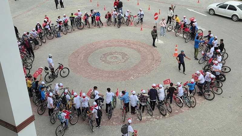 Beypazarı Gençlik ve Spor İlçe Müdürlüğü bisiklet sürüşü düzenledi