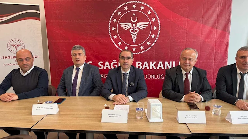 Rize İl Sağlık Müdürlüğü mevcut durumu ve yeni projeleri paylaştı