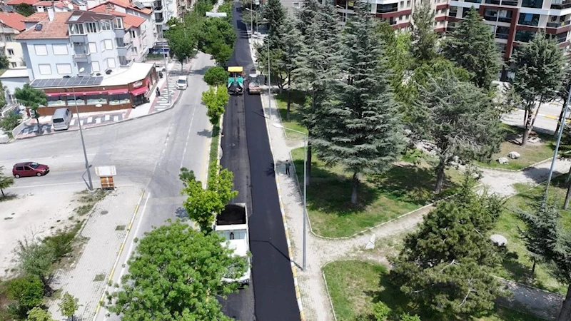 Isparta Gölcük Caddesi asfaltlanıyor