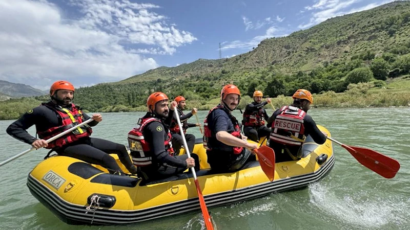 Batman Garzan çayında rafting heyecanı