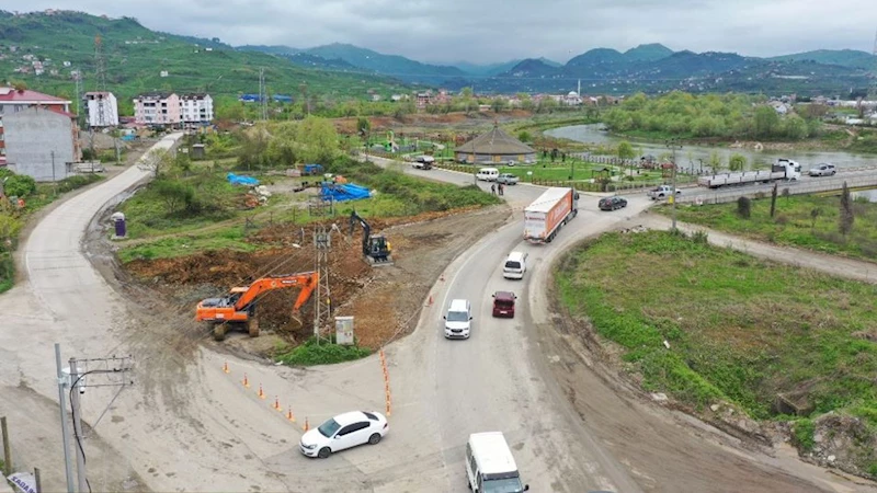 Ordu’da Kayabaşı kavşağı düzenleniyor