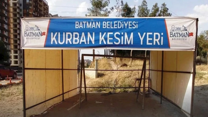 Batman’da kurban kesim yerleri netleşti