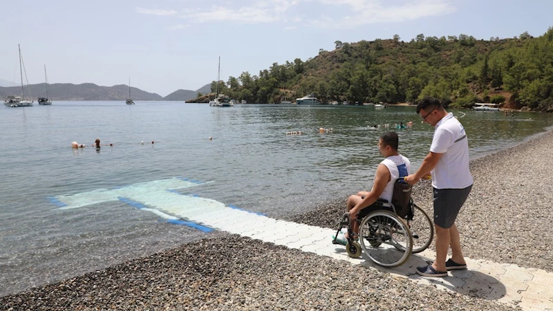 Muğla’da engelsiz plajlarla hayat kolaylaşıyor