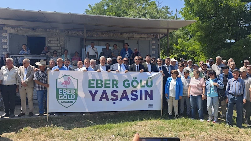 Siyasi partiler “Eber Gölü” için tek yürek