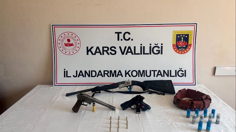 Kars’ta yasadışı silah operasyonu: 4 şüpheliye adli işlem ve para cezası