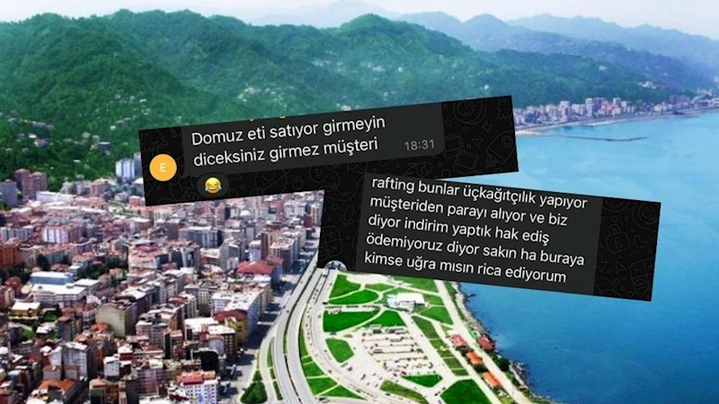 Rize’de Arap turistlere skandal yönlendirme: Komisyon alamayan şoförlerden “Domuz Eti” iftirası!