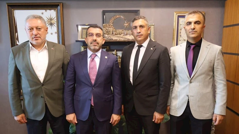 Sağlık-Sen heyetinden AK Parti Kars Milletvekili Adem Çalkın’a ziyaret