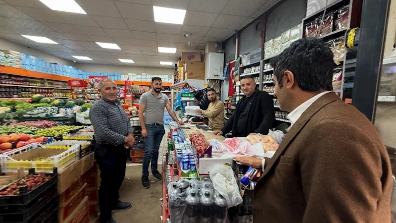 Kaymakam Enis Aslantatar’dan bayram öncesi esnaf ziyareti