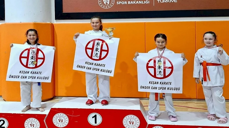 Edirne İl Karate Şampiyonası’nda 16 madalya ile büyük başarı!