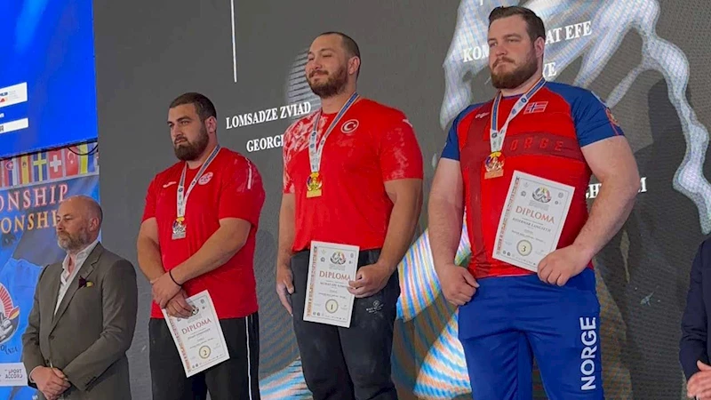 Ankara Büyükşehir Belediyesi sporcusundan Avrupa’da çifte şampiyonluk