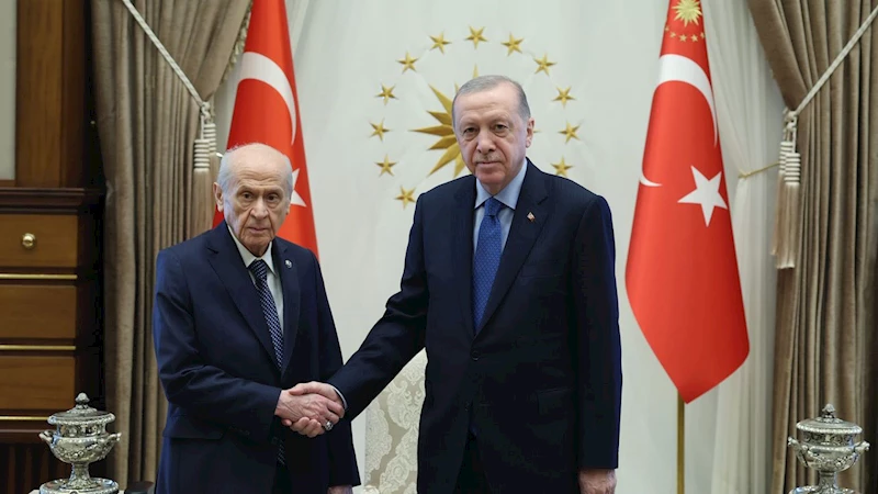 Cumhurbaşkanı Erdoğan, Bahçeli ile bir araya geldi