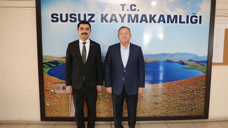 Kars Valisi Ziya Polat’tan Susuz Kaymakamı Muhammed Emin Tutal’a ziyaret
