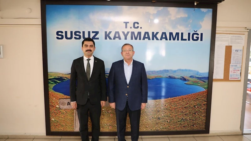 Kars Valisi Ziya Polat’tan Susuz Kaymakamı Muhammed Emin Tutal’a ziyaret