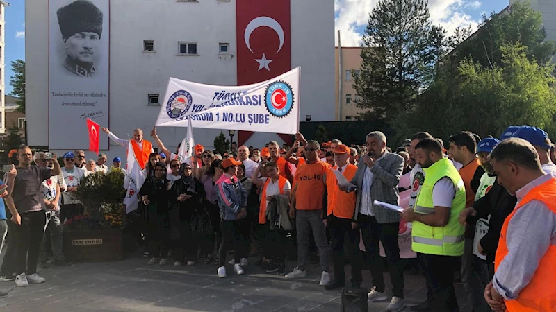Kars’ta TÜRK-İŞ’e Bağlı Sendikalar: “Sefalet ücretini kabul etmiyoruz”