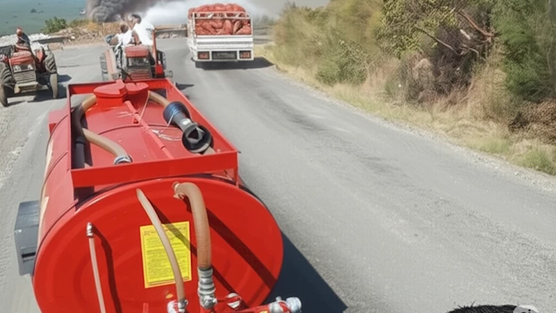 Bursa halkı yangına canı pahasına mücadele ediyor