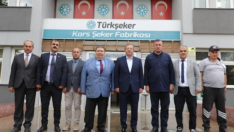 Vali Ziya Polat Kars şeker fabrikasını ziyaret etti