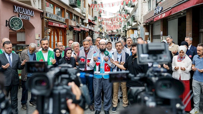 Üsküdar’da esnaf bir günlük gelirini Gazze